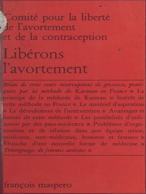 cover image of Libérons l'avortement